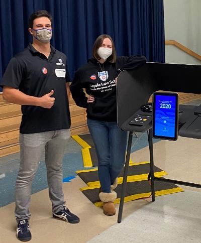 LLS students at the polls in 2020